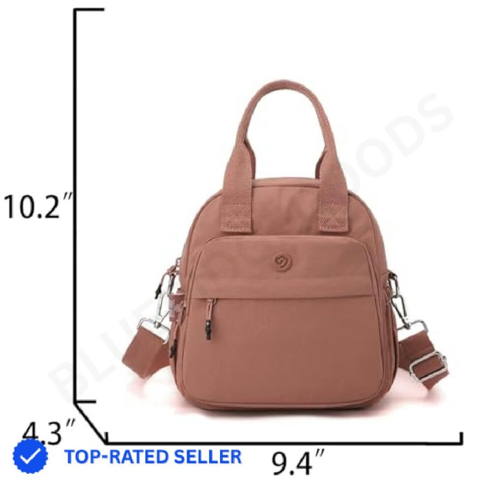 Mini Backpack Nylon Lightweight Adjustable Straps… - image 4